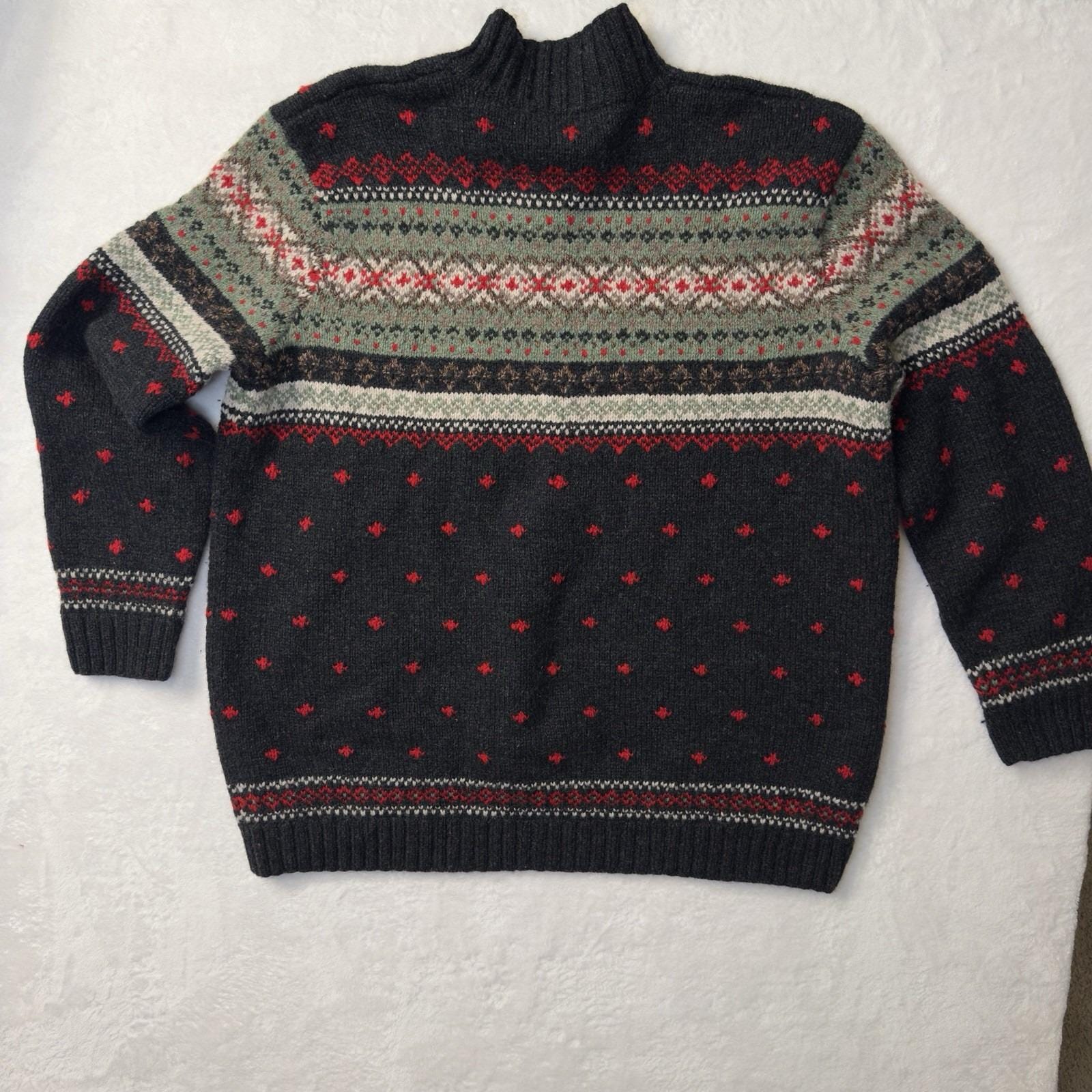 Vintage Polo Ralph Lauren Hand Knit Lambs Wool Blend Sweater 