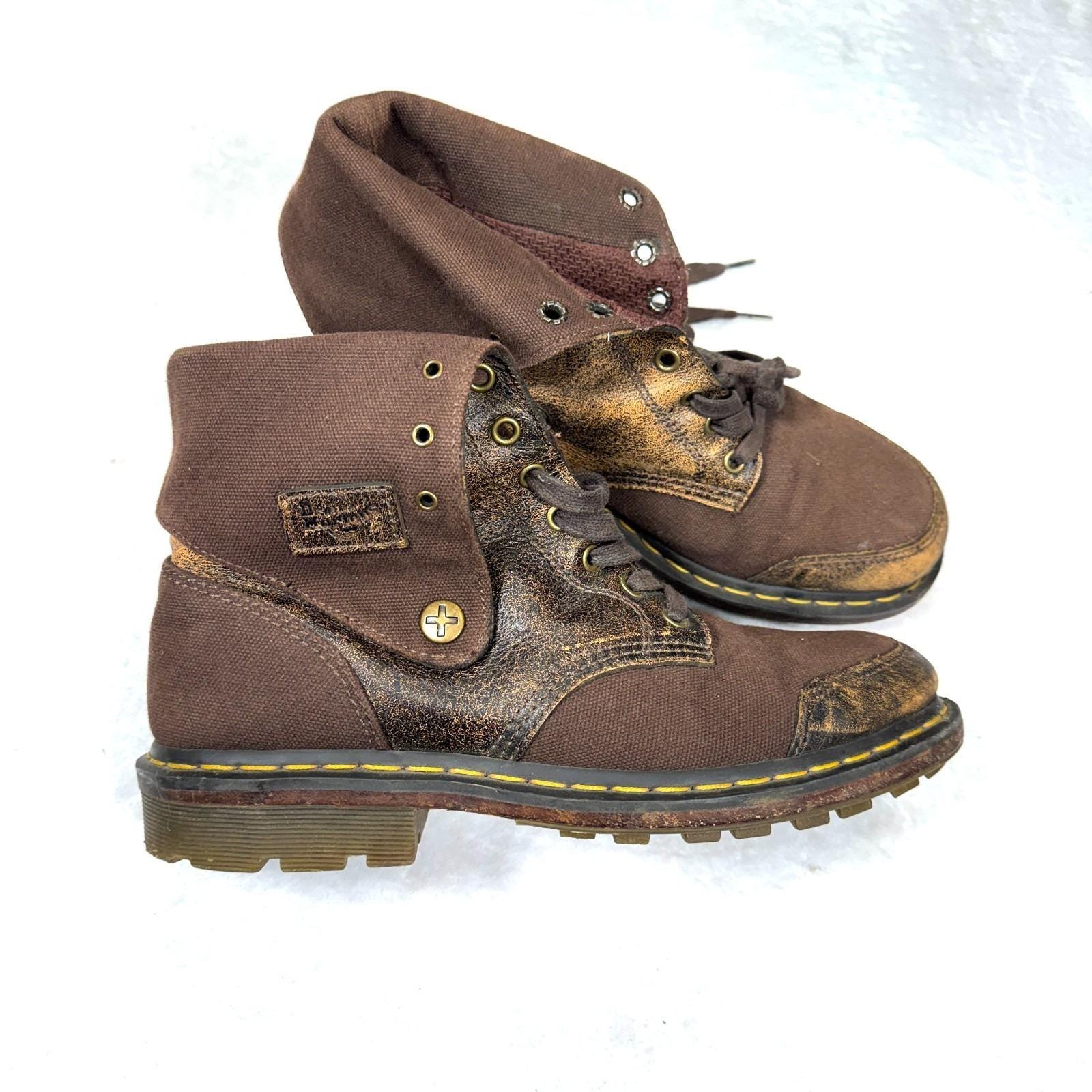 Brown Fold Over Boots - Etsy display picture 3