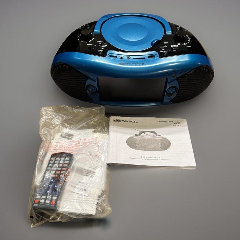 Emerson EDL-2870H Bluetooth Ghettoblaster DVD-Player mit 7 ''Schirm, TV-wärmer, Radio Bild 1