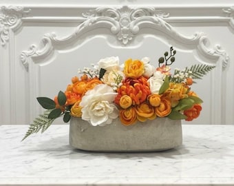 Artificial Fall Floral Arrangement, Autumn Centerpiece, Thanksgiving