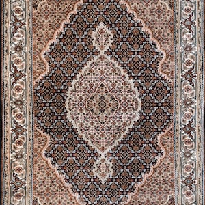 Hand Knotted Wool Rug Persian Style Medallion Oriental Carpet Handmade Living Room Decor Custom