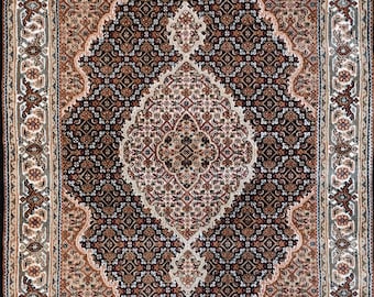 Hand Knotted Wool Rug Persian Style Medallion Oriental Carpet Handmade Living Room Decor Custom
