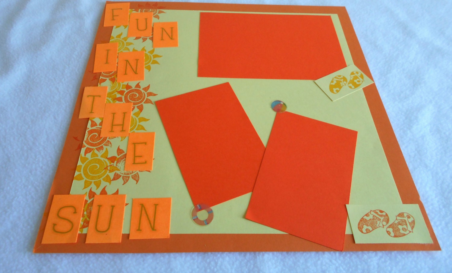 Sitting Poolside With You Scrapbook Single Page Premade 12x12 Scrapbook ...