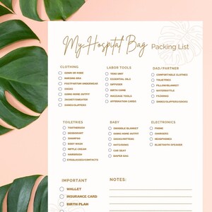 Hospital Bag Packing List