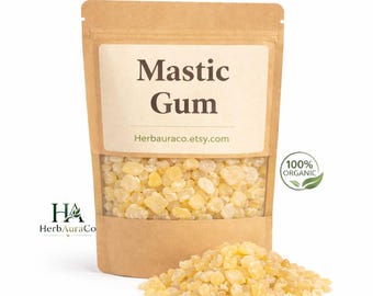 Authentic Chios Mastic Gum Resin Tears – Natural Chewing Gum, Digestive Support