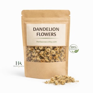 Flores de diente de león secas / Té de hierbas silvestres / Flores amarillas naturales / Hierba orgánica de flores sueltas