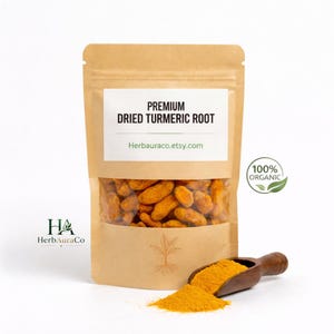 Raíz de cúrcuma seca / Cúrcuma longa entera Haldi / Especia herbaria cruda natural / Alto contenido de curcumina a granel
