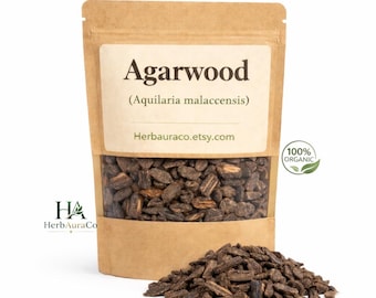 Virutas de madera de agarwood oud: Rico aroma para incienso, rituales y meditación.