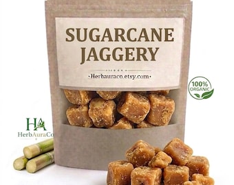 Organic Sugarcane Jaggery Gud Pure Natural Unrefined Chemical Free Healthy Sweetener