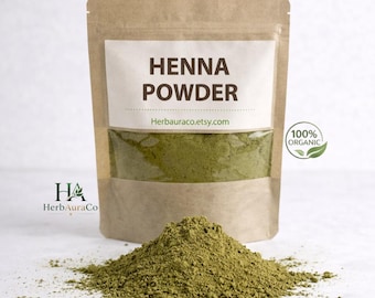 Pure Henna Powder for Hair and Hands, Organic Mehndi Dye