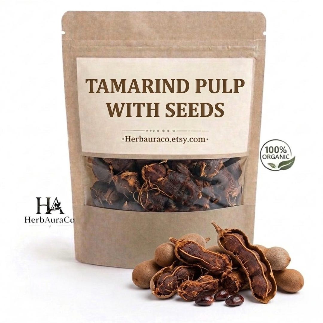 Organic Tamarind Pulp With Seeds Traditional Imli for Sauces Chutneys ...