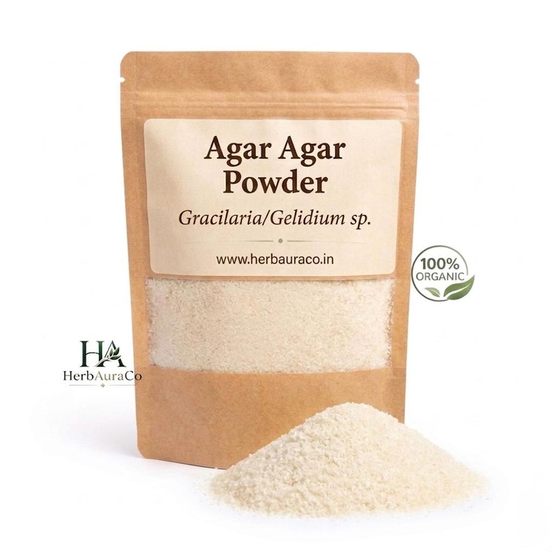 Organic Agar Agar Powder: Vegan Gelatin Substitute for Jelly, Pudding ...