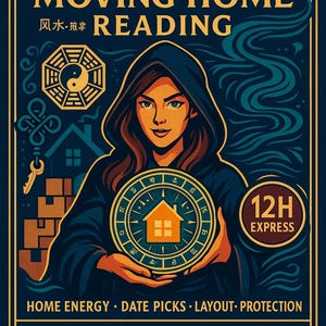 Feng Shui & Husflyttningsbesvärjelse Psykisk läsning: Tarot Orakelvägledning (12 timmars leverans)