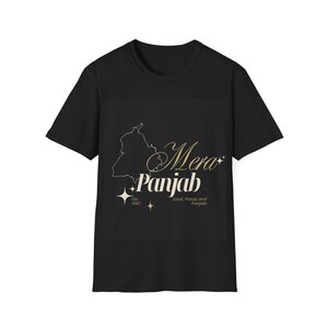 Punjab Karte Unisex T-Shirt, Love Punjab Pind 1947 Land der fünf Flüsse T-Shirt, Punjabis at Heart