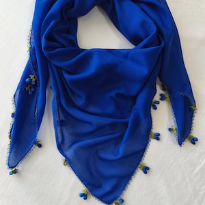 Merletto ad ago turco tradizionale - sciarpa fatta a mano - sciarpa in pizzo ad ago - pizzo fatto a mano - fatto a mano - fazzoletto - scialle - hijab