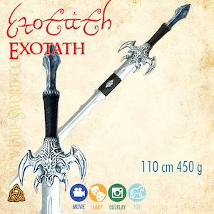 Exotath fantasy foam sword for larp and cosplay