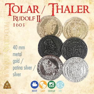Thaler - Tolar 1603 Rudolf II coin replica