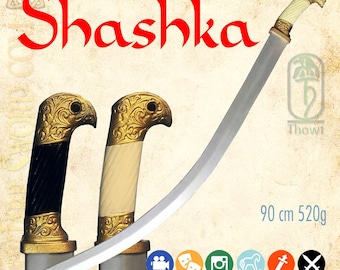 Shashka - kosacksvärd i skum för lajv och cosplay