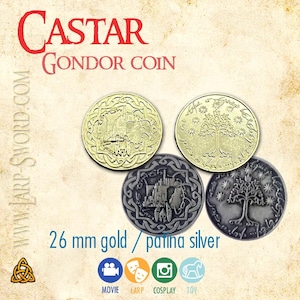 Castar  - Gondor metal coin for gaming