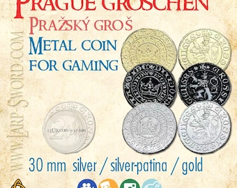 Prag Groschen Replika Münze: Königreich Komm Befreiung Spiel, Mittelalterliche Währung