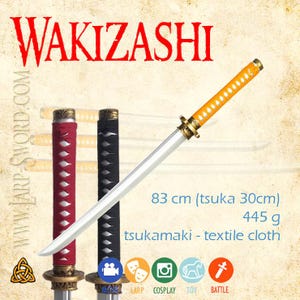 Samurai wakizashi foam sword  for larp and cosplay