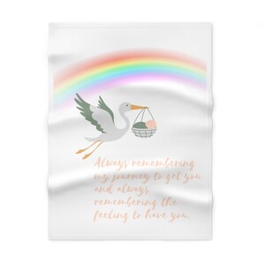 Soft Fleece Baby Blanket with Rainbow Design - Perfect for New Parents, Baby Shower Gift, Nursery Decor, Keepsake