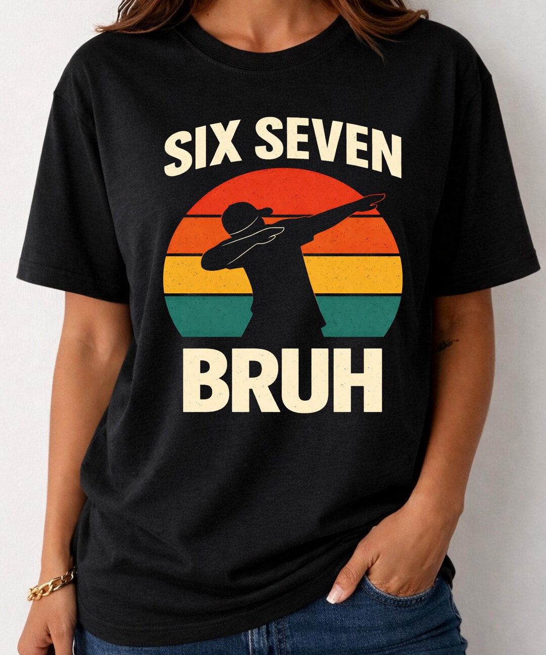 Six Seven Bruh T-shirt, Funny Gen Z Meme Shirt Gift, Viral Internet ...