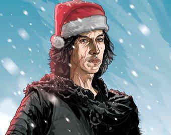 KYLO REN Star Wars Christmas CARD!