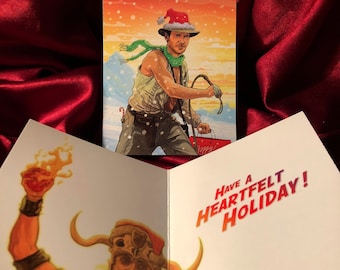 INDIANA JONES Temple of Doom CHRISTMAS Card!
