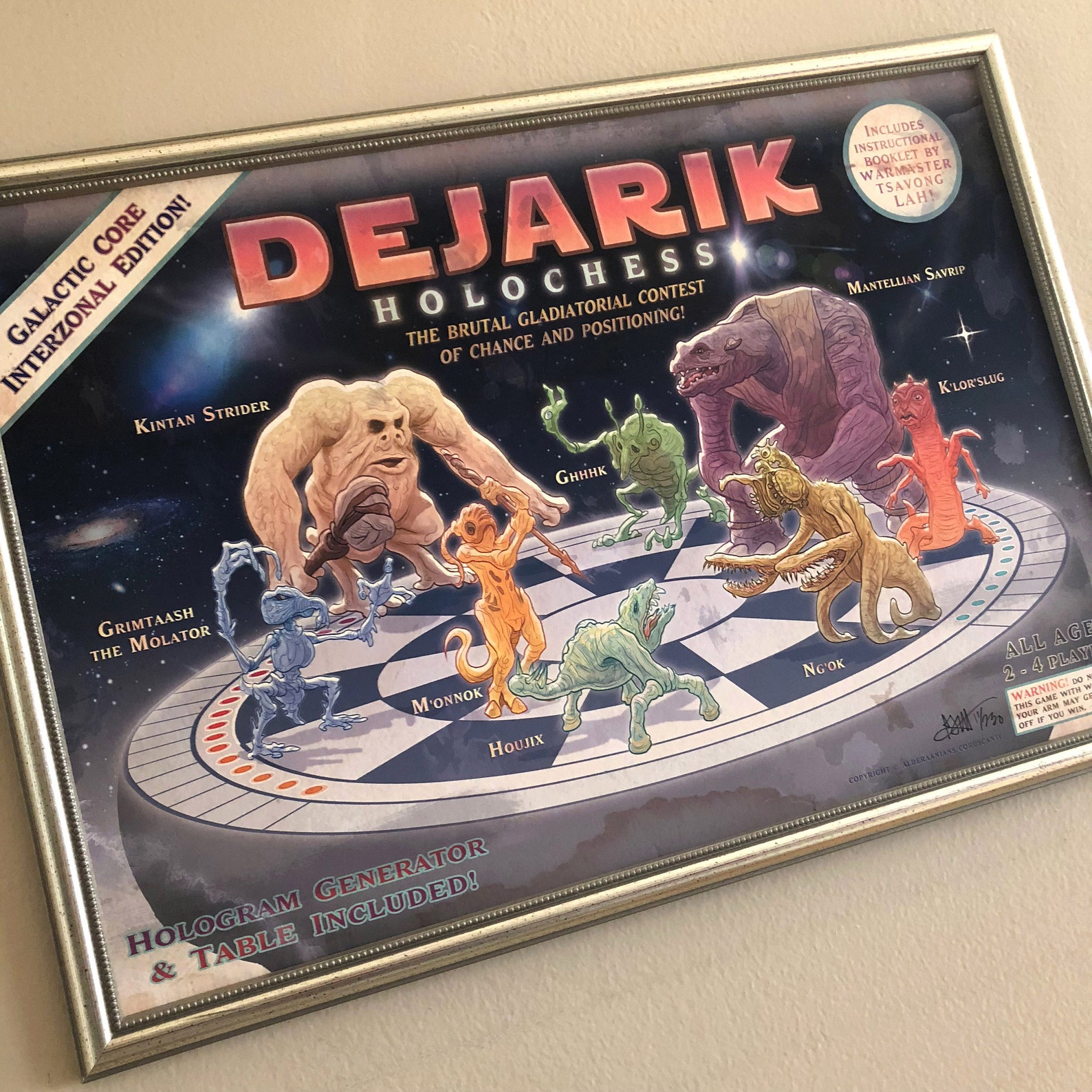 star wars galaxy's edge dejarik board game with 8 figures and checkers