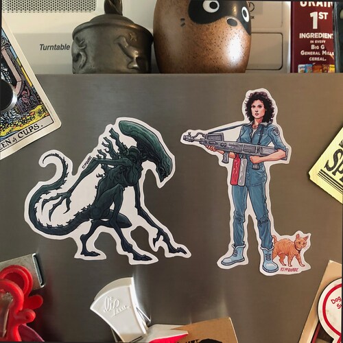 RIPLEY/XENOMORPH Fridge Magnet SET!