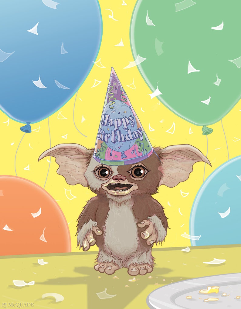 GREMLINS Inspired BIRTHDAY CARD | Etsy