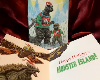 MONSTER ISLAND Christmas CARD!
