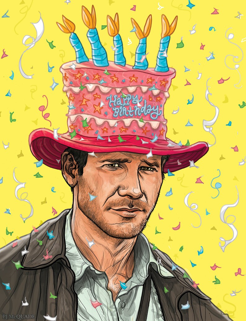 INDIANA JONES Birthday Card Etsy INDIANA JONES Birthday Card Etsy