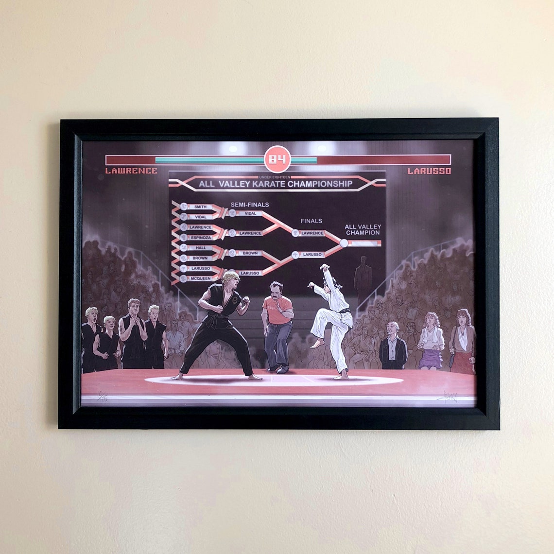 KARATE KID Final Fight 13x19 Video Game Variant Limited Etsy