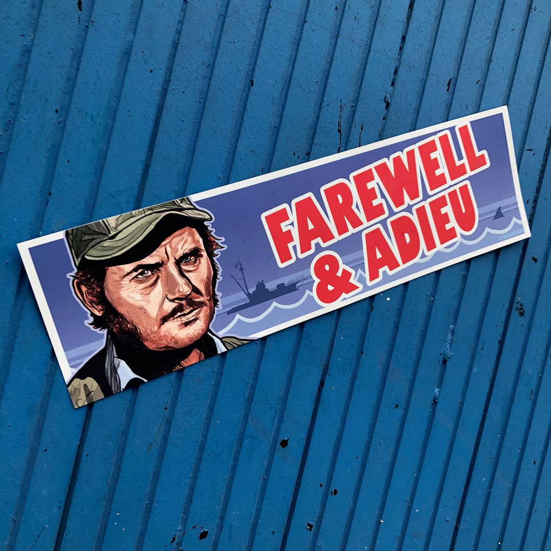 QUINT JAWS Bumper STICKER Etsy