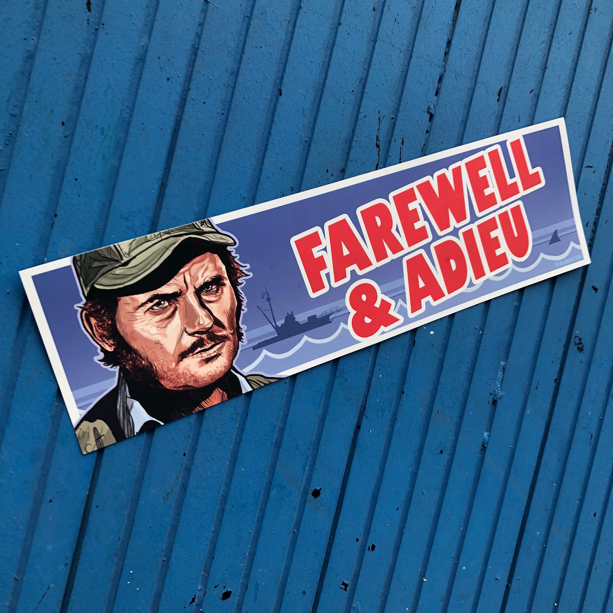 QUINT JAWS Bumper STICKER!
