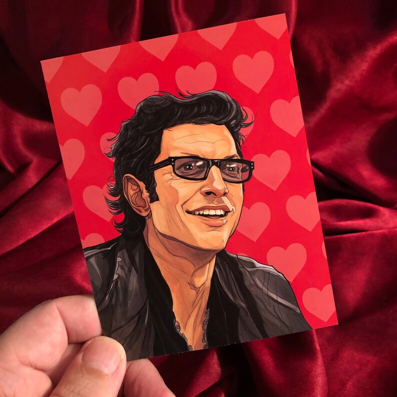 Ian Malcolm JURASSIC PARK Valentine's Day Card | Etsy