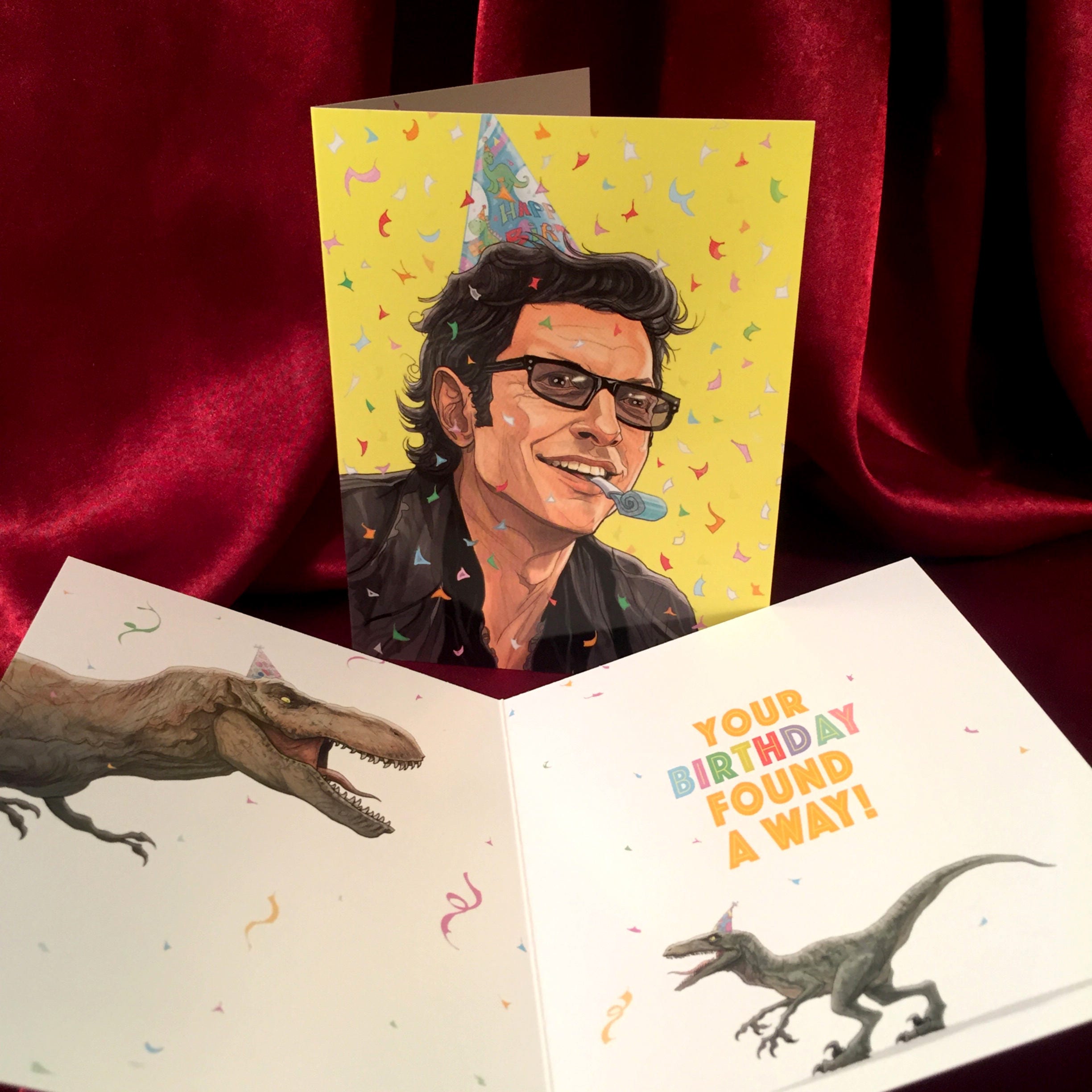 Paper & Party Supplies Birthday Jurassic Park Inspired Greeting Card