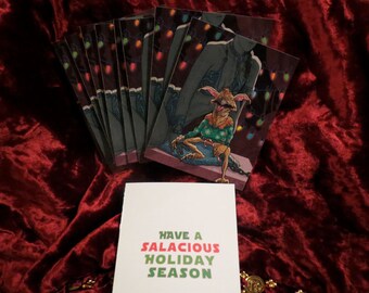 Star Wars 10 PACK Salacious Crumb Slave Leia Christmas Card