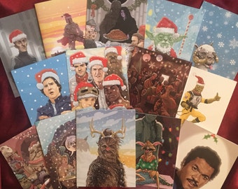 15 Pack STAR WARS CHRISTMAS Card Combo Special!