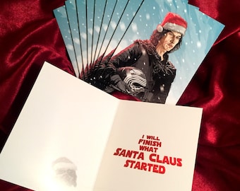 KYLO REN 10 Pack Star Wars Christmas CARDS!