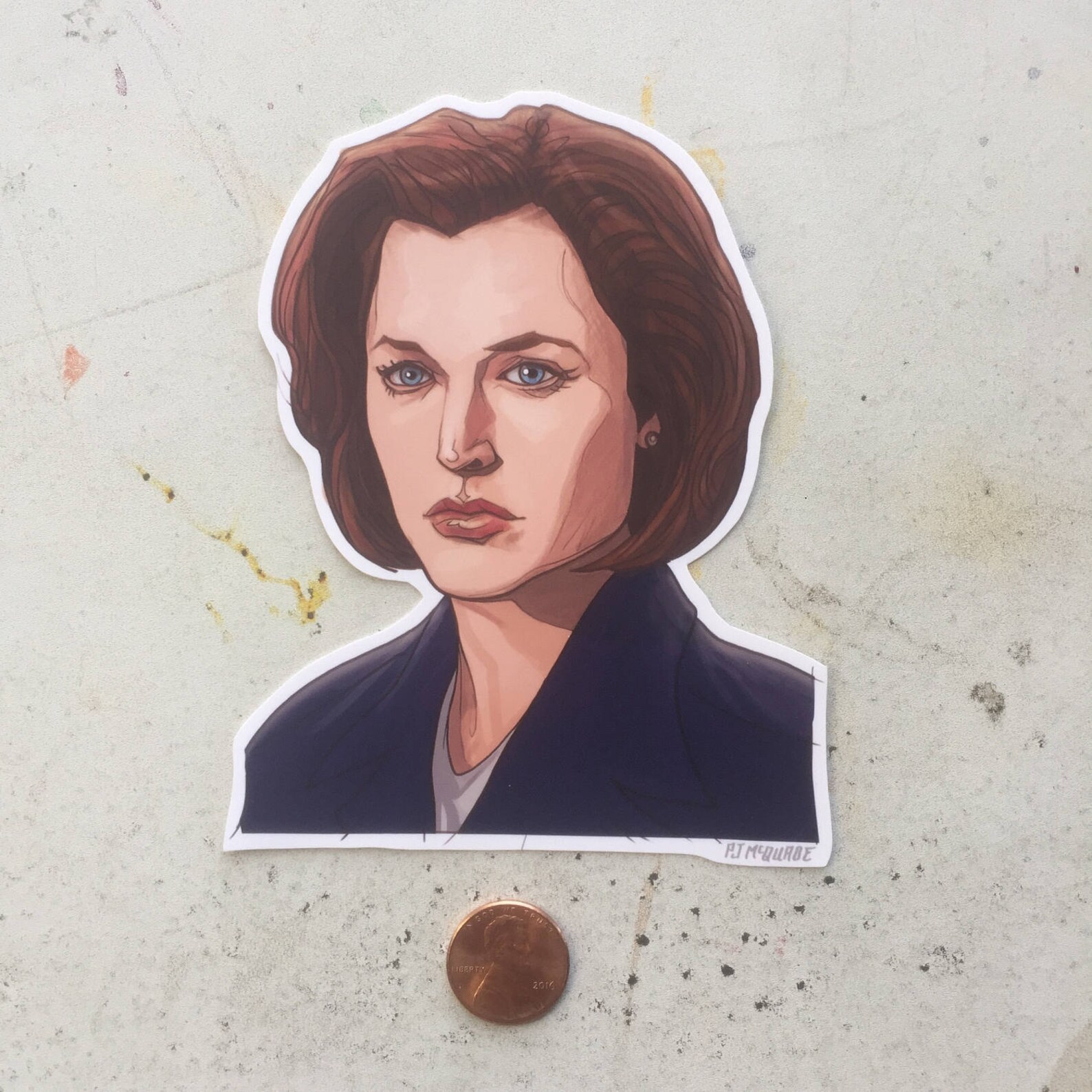 DANA SCULLY XFiles STICKER Etsy