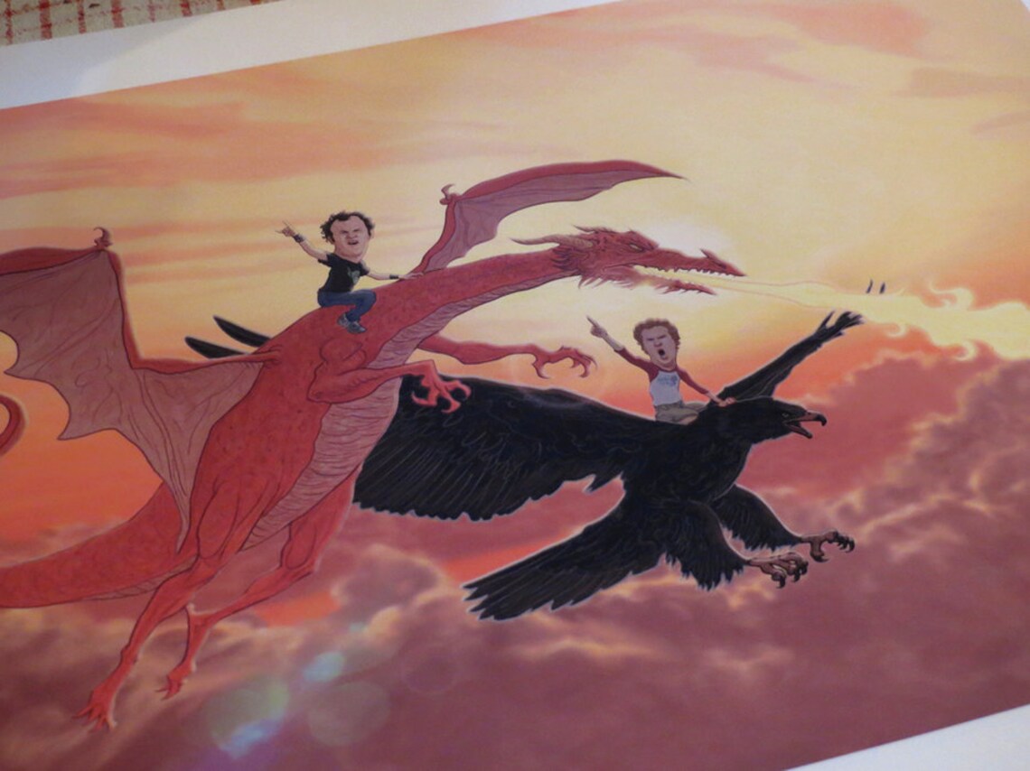 STEP BROTHERS 13x19 Nighthawk/Dragon Giclee Limited Etsy
