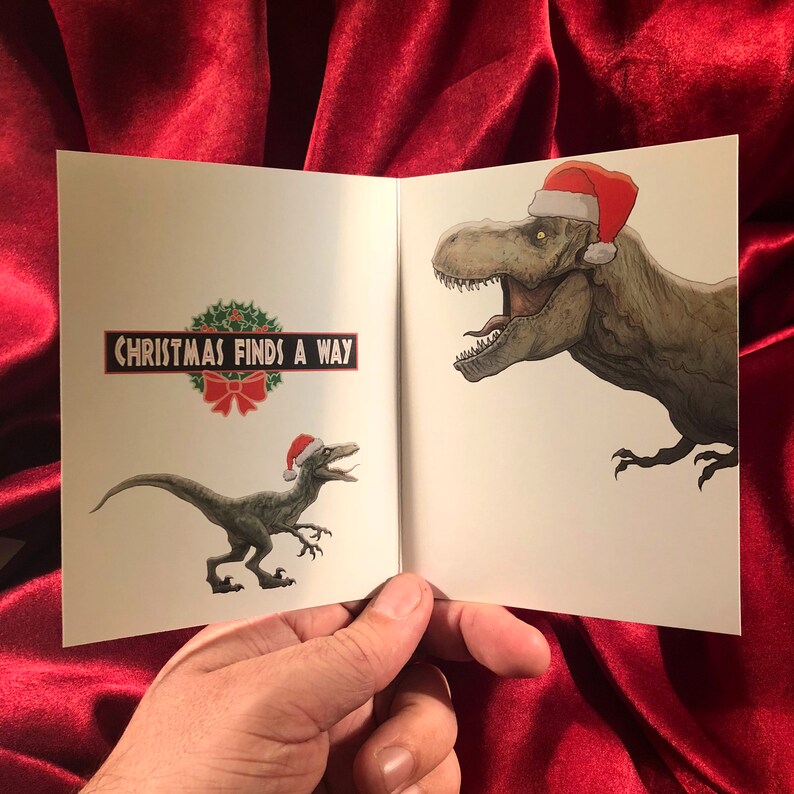 JURASSIC PARK Christmas CARD image 4