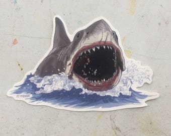 JAWS Open Mouth STICKER!