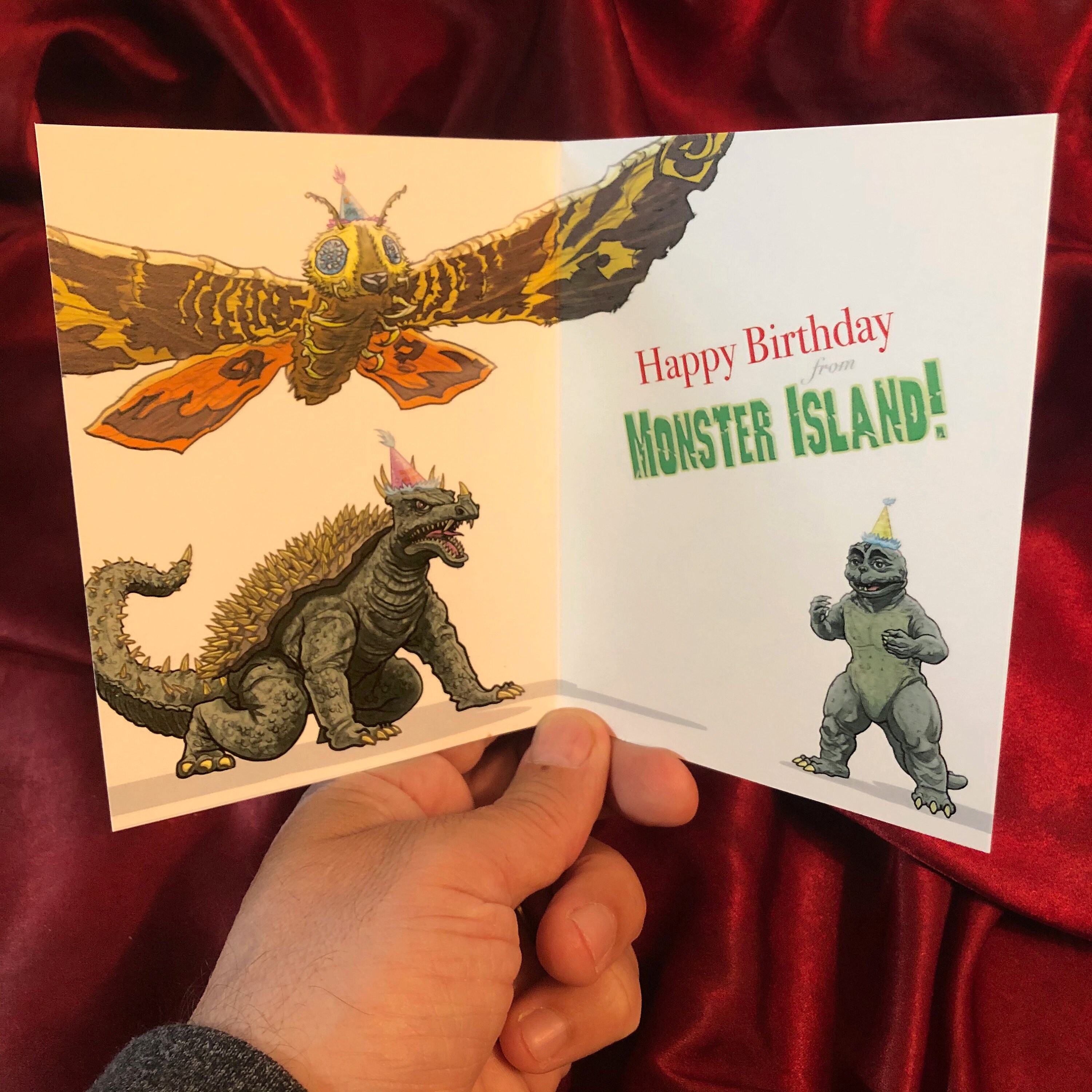 Free Printable Godzilla Birthday Cards