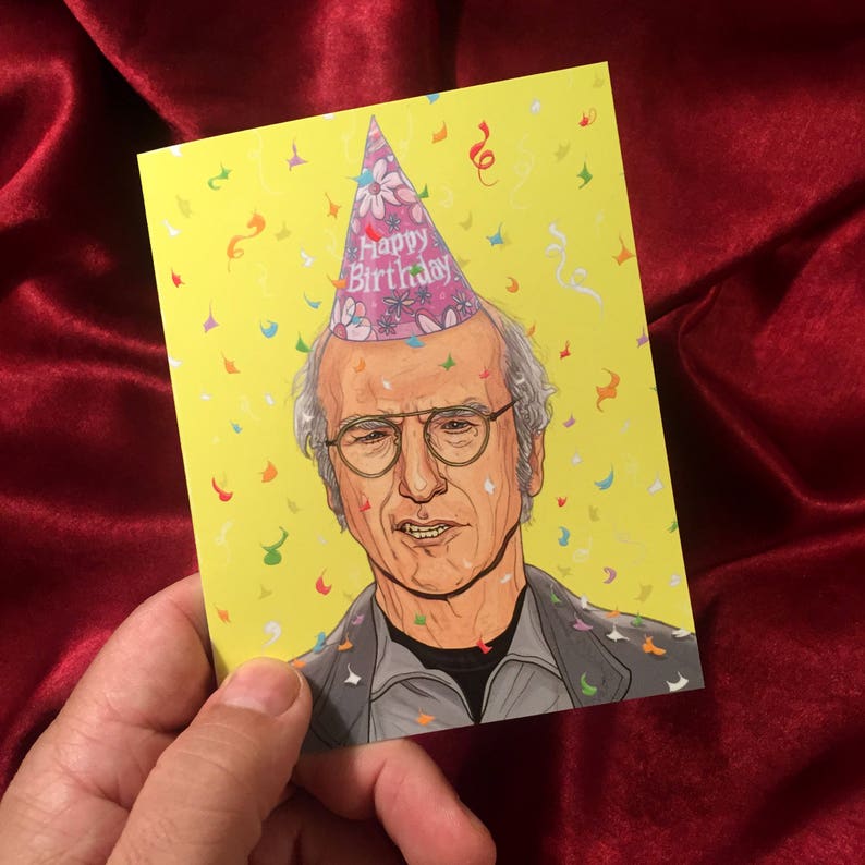 LARRY DAVID Birthday CARD | Etsy