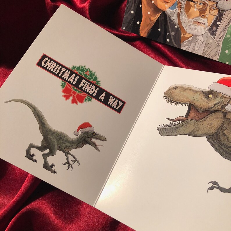 JURASSIC PARK Christmas CARD image 7