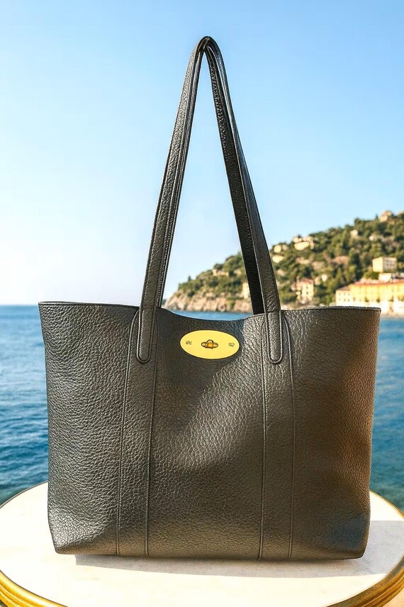 Italian Leather Tote Bag for Women, Large Black Shoulder  display picture 3